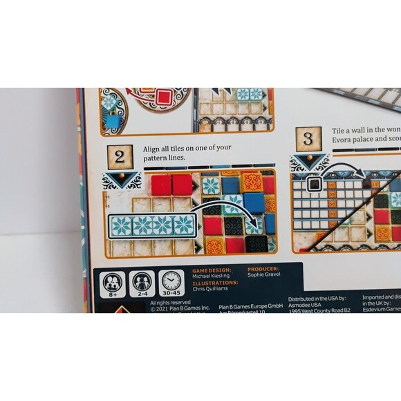 PLAN B GAMES AZUL STRATEGY TILE BOARD GAME NIB NEW IN BOX FACTORY SEALED - Picture 5 of 9